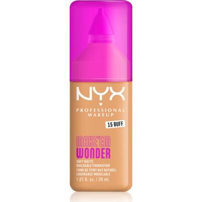 NYX Professional Makeup Make ‘Em Wonder lekki podkład matujący odcień 15 Buff 30 ml