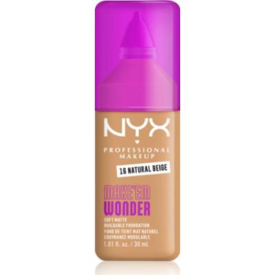 NYX Professional Makeup Make ‘Em Wonder lekki podkład matujący odcień 16 Natural Beige 30 ml