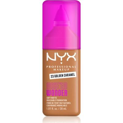 NYX Professional Makeup Make ‘Em Wonder lekki podkład matujący odcień 23 Golden Caramel 30 ml
