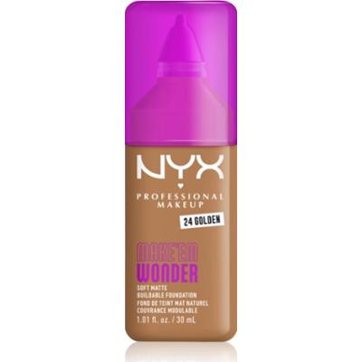 NYX Professional Makeup Make ‘Em Wonder lekki podkład matujący odcień 24 Golden 30 ml