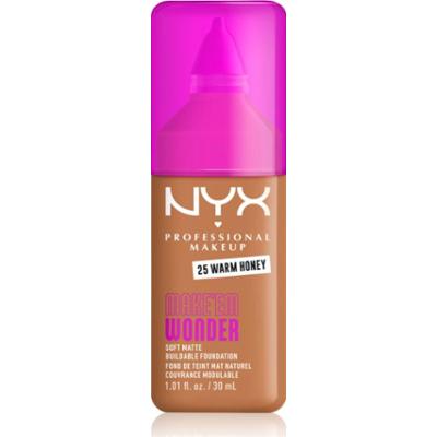 NYX Professional Makeup Make ‘Em Wonder lekki podkład matujący odcień 25 Warm Honey 30 ml