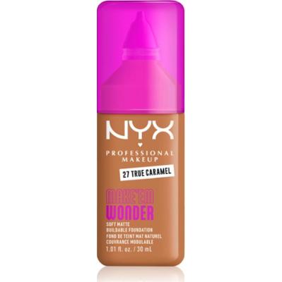 NYX Professional Makeup Make ‘Em Wonder lekki podkład matujący odcień 27 True Caramel 30 ml