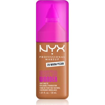 NYX Professional Makeup Make ‘Em Wonder lekki podkład matujący odcień 29 Warm Pecan 30 ml