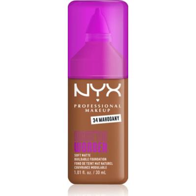 NYX Professional Makeup Make ‘Em Wonder lekki podkład matujący odcień 34 Mahogany 30 ml