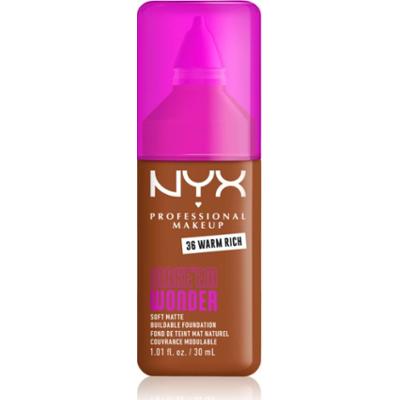 NYX Professional Makeup Make ‘Em Wonder lekki podkład matujący odcień 36 Warm Rich 30 ml