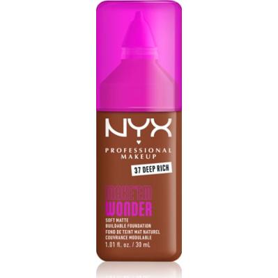 NYX Professional Makeup Make ‘Em Wonder lekki podkład matujący odcień 37 Deep Rich 30 ml