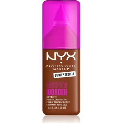 NYX Professional Makeup Make ‘Em Wonder lekki podkład matujący odcień 38 Deep Truffle 30 ml