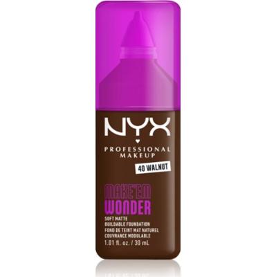 NYX Professional Makeup Make ‘Em Wonder lekki podkład matujący odcień 40 Walnut 30 ml