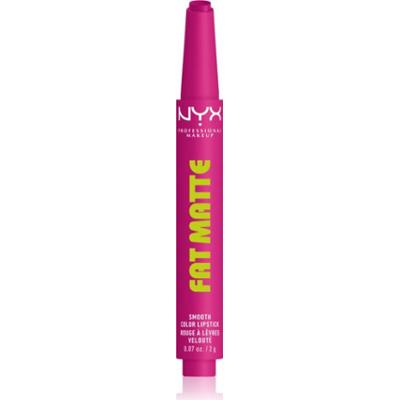 NYX Professional Makeup Fat Matte balsam do ust z efektem matującym Fluffy Fuchsia 2 g