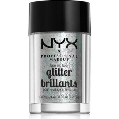 NYX Professional Makeup Face & Body Glitter Brillants brokat do twarzy i ciała odcień 07 Ice 2.5 g