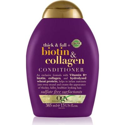 OGX Biotin & Collagen odżywka pogrubiająca włosy do zwiększenia objętości włosów 385 ml
