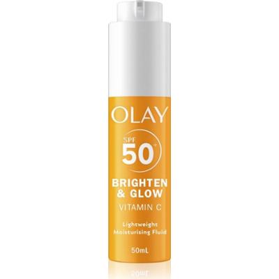 Olay Vitamin C Brighten & Glow fluid nawilżający z niacynamidem SPF 50+ 50 ml