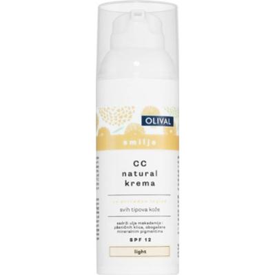 Olival Immortelle Natural nawilżający krem CC SPF 12 odcień Light 50 ml