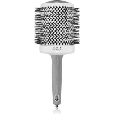 Olivia Garden Expert Shine Wavy Bristles White&Grey szczotka do włosów průměr 80 mm 1 szt.