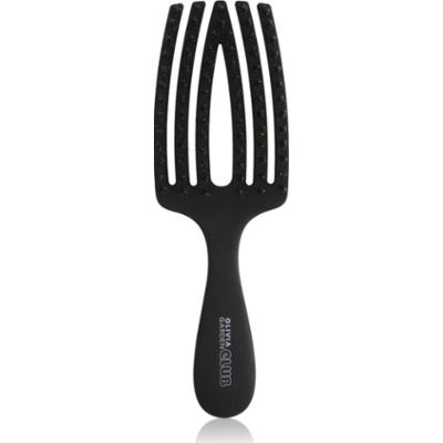 Olivia Garden Club The Nomad Detangling&Shine Fingerbrush​ płaska szczotka do włosów Black 1 szt.