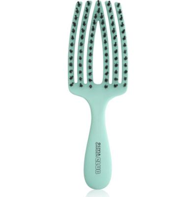 Olivia Garden Club The Nomad Detangling&Shine Fingerbrush​ płaska szczotka do włosów Mint 1 szt.