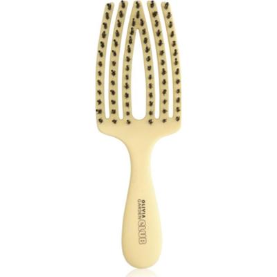 Olivia Garden Club The Nomad Detangling&Shine Fingerbrush​ płaska szczotka do włosów Yellow 1 szt.