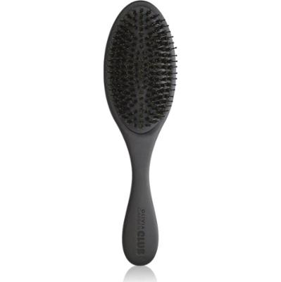 Olivia Garden Club The Reset Detangling&Shine Hairbrush płaska szczotka z futerałem Black 1 szt.