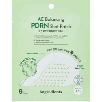Ongredients AC Balancing PDRN Shot Patch plastry dla skóry problematycznej o działaniu uspokajającym 9 szt.