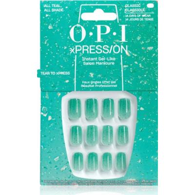 OPI Make ‘Em Jelly! XPRESS/ON sztuczne paznokcie All Teal, All Shade 30 szt.