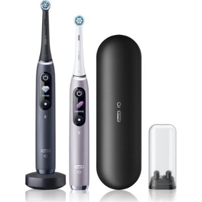 Oral-B iO9 elektryczna szczoteczka do zębów DUO Black Onyx & Rose Quartz 2 szt.