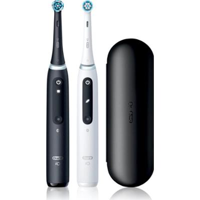 Oral-B iO5 elektryczna szczoteczka do zębów z futerałem DUO Black & White 2 szt.