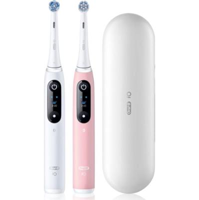 Oral-B iO6 Connected Coach elektryczna szczoteczka do zębów z futerałem podwójne opakowanie 2 szt.
