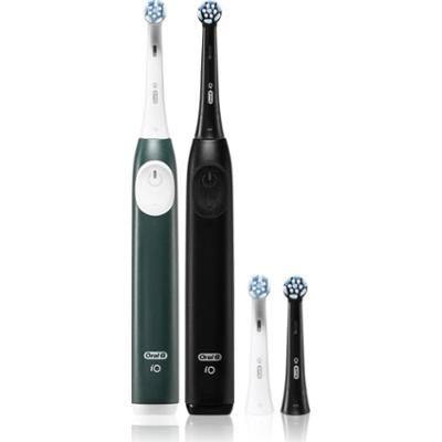 Oral-B iO2 elektryczna szczoteczka do zębów podwójne opakowanie Matt Black & Forest Green 1 szt.