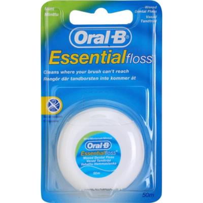 Oral-B Essential Floss nić dentystyczna woskowana o smaku miętowym 50 m