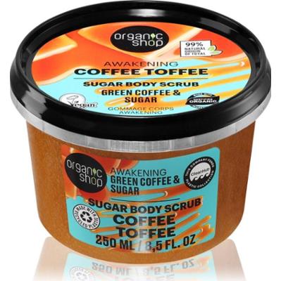 Organic Shop Coffee Toffee peeling do ciała o działaniu pobudzającym 250 ml