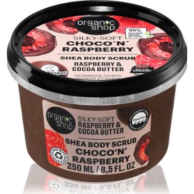 Organic Shop Choco'n'Raspberry delikatny peeling do ciała z masłem shea 250 ml