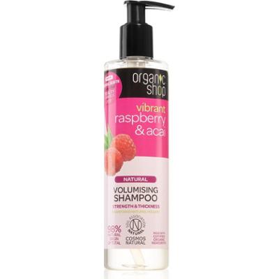 Organic Shop Natural Raspberry & Acai szampon oczyszczający nadający objętości 280 ml