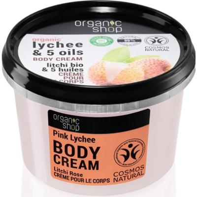 Organic Shop Lychee & 5 Oils pielęgnujący krem do ciała 250 ml