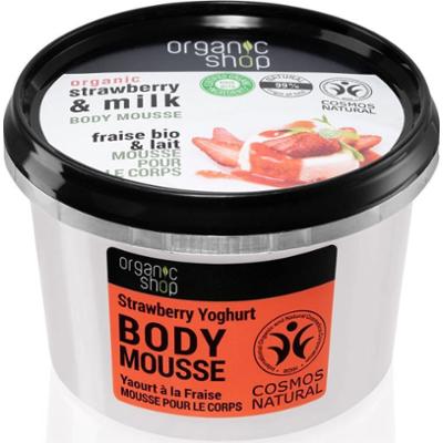 Organic Shop Strawberry & Milk pianka do ciała 250 ml