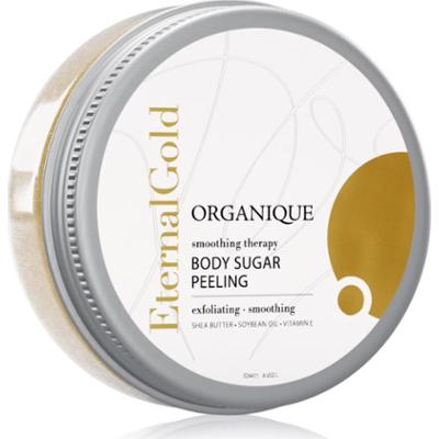 Organique Eternal Gold Smoothing Therapy zmiękczający peeling cukrowy z brokatem 200 g