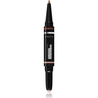 Oriflame The One Colour Unlimited cienie do powiek i kredka do oczu 2 w 1 odcień Sandy Bronze 1.2 g