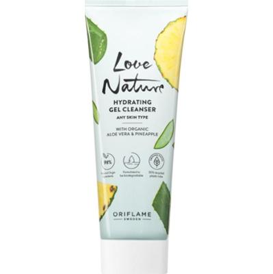 Oriflame Love Nature Organic Aloe Vera & Pineapple nawilżający żel oczyszczający 125 ml
