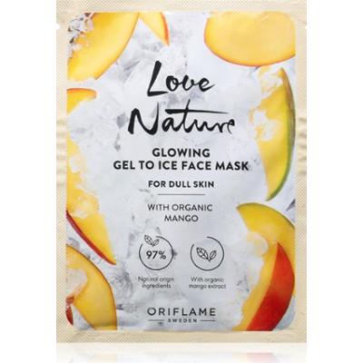 Oriflame Love Nature Gel To Ice Organic Mango rozjaśniająca maseczka do twarzy 10 ml
