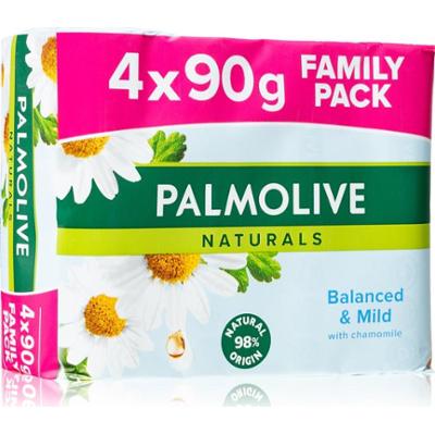 Palmolive Naturals Chamomile mydło w kostce z rumiankiem 4x90 g