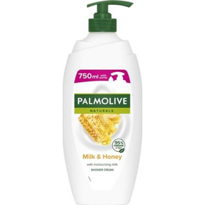 Palmolive Naturals Milk & Honey żel kremowy pod prysznic i do kąpieli z mlekiem i miodem z pompką 750 ml