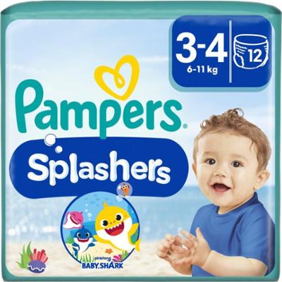 Pampers Splashers 3-4 jednorazowe pielucho-kąpielówki 6-11 kg 12 szt.