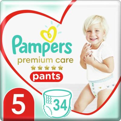 Pampers Premium Care Pants Size 5 jednorazowe pieluchomajtki 11-17 kg 34 szt.