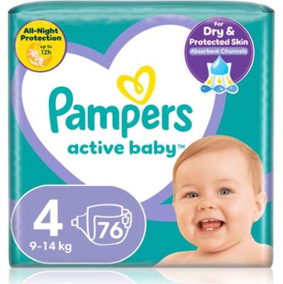 Pampers Active Baby Size 4 pieluchy jednorazowe 9-14 kg 76 szt.