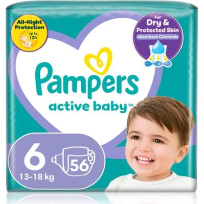 Pampers Active Baby Size 6 pieluchy jednorazowe 13-18 kg 56 szt.