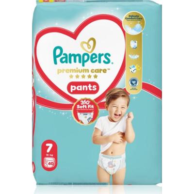 Pampers Premium Care Pants Size 7 jednorazowe pieluchomajtki 15+ kg 40 szt.