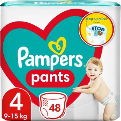 Pampers Pants Size 4 jednorazowe pieluchomajtki 9-15 kg 48 szt.