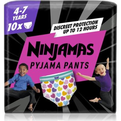 Pampers Ninjamas Pyjama Pants pieluchomajtki piżamowe 17-30 kg Hearts 10 szt.
