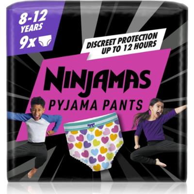 Pampers Ninjamas Pyjama Pants pieluchomajtki piżamowe 27-43 kg Hearts 9 szt.