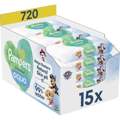 Pampers Harmonie Aqua Paw Patrol nawilżane chusteczki oczyszczające dla dzieci 720 szt.