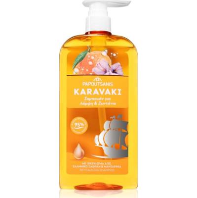 PAPOUTSANIS Karavaki Shine & Vitality szampon do nabłyszczania i zmiękczania włosów 600 ml